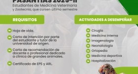 Convocatoria para pasantías académicas